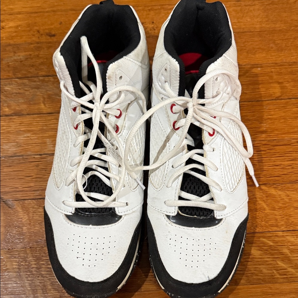 White and Black Athletic Shoes